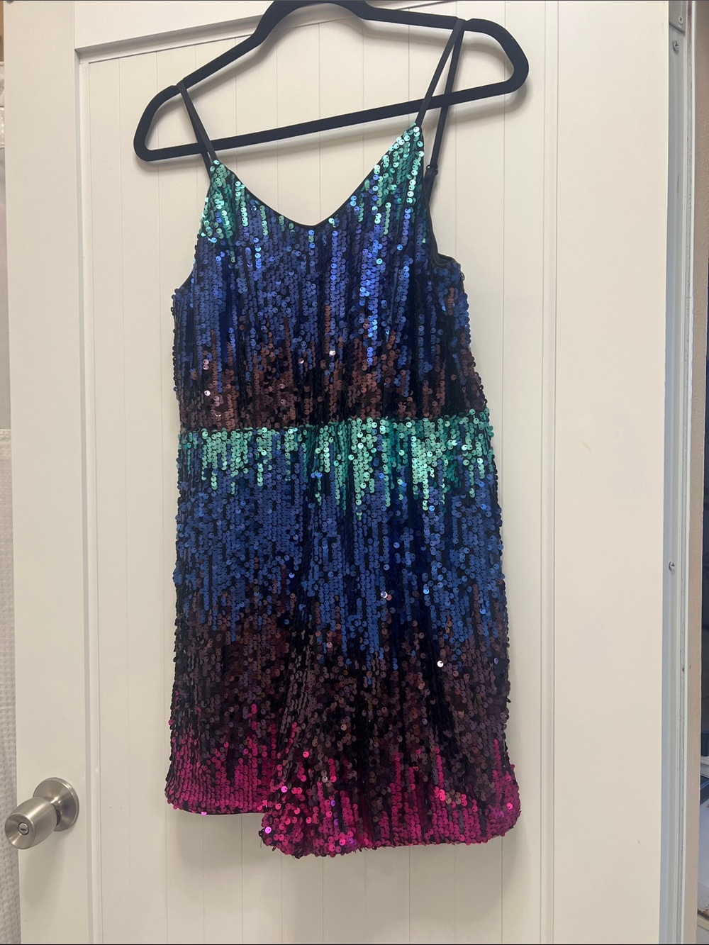 Sequin Ombre Party Dress for Kids - Multicolor